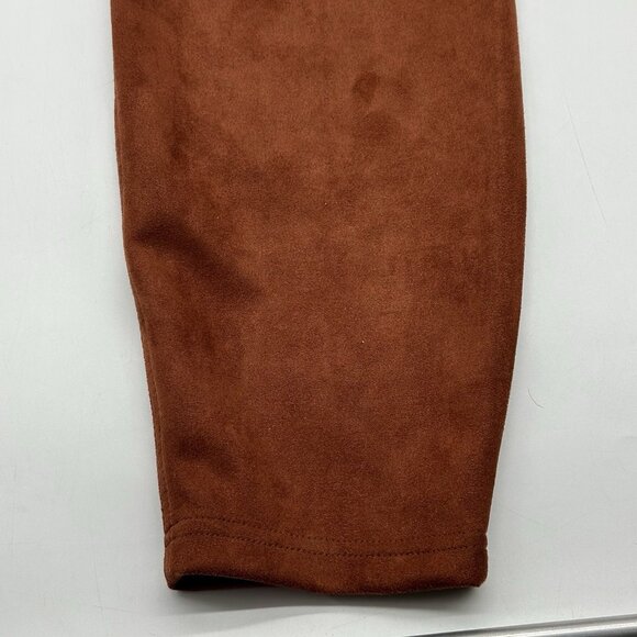 Wonderly Plus Size 1X Dark Russet Faux Sueded Scuba Casual Pull-On Pants NWT - Picture 8 of 10